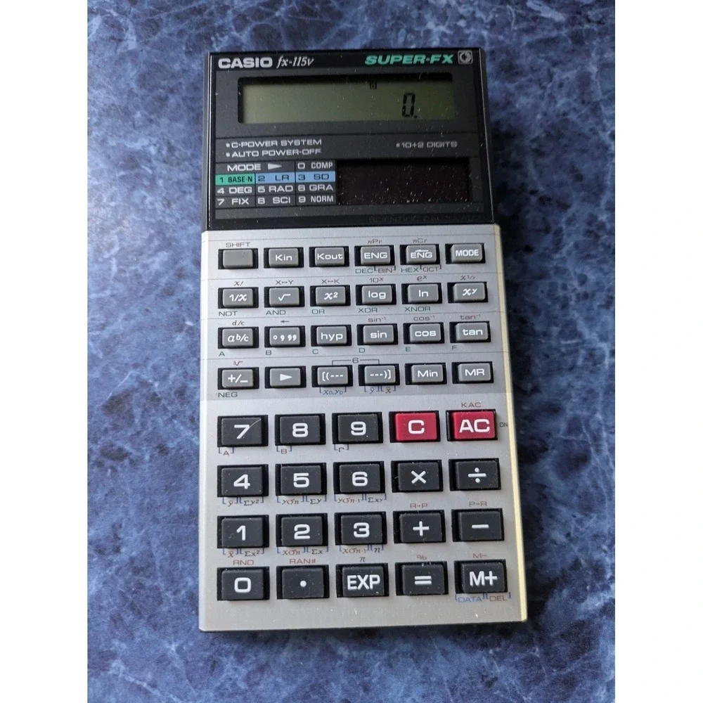 Casio fx-115v Scientific Calculator Solar Plus‎ With Box Manual Super-FX #101